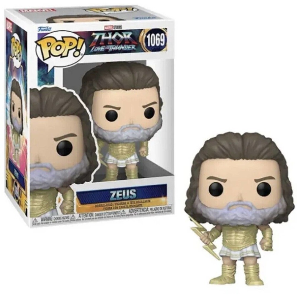 Funko Pop! Marvel Zeus Thor: Love and Thunder Russell Crowe Pop With Protector
